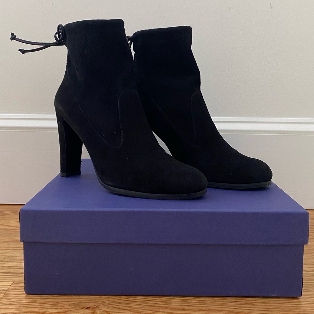 Stuart Weitzman Perfection Suede Bootie